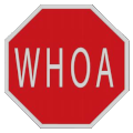 'Whoa' sign